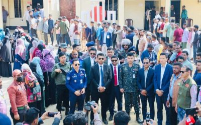 জেলা প্রশাসক, চট্টগ্রাম ও রিটার্নিং অফিসারে’র ভোট কেন্দ্র পরিদর্শন