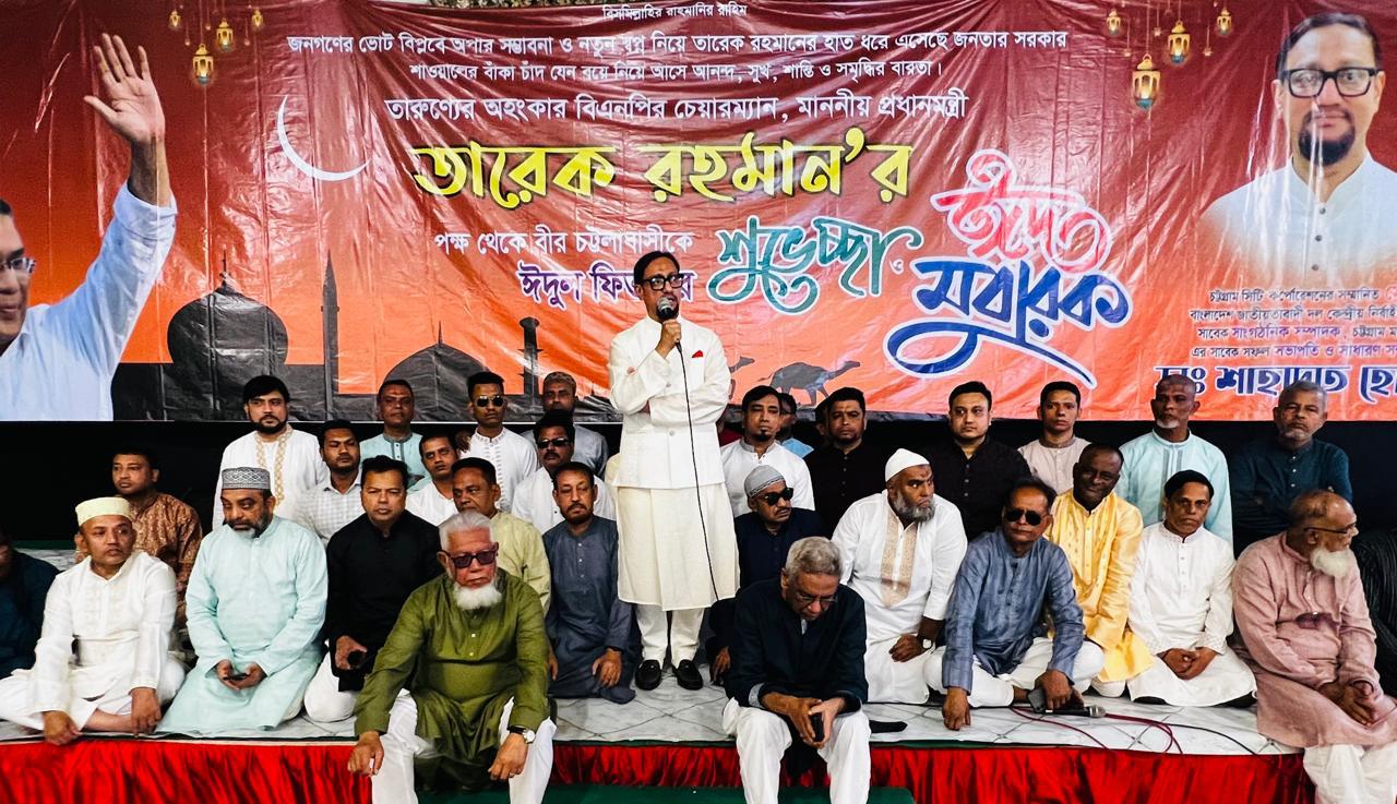 ঈদুল ফিতরের শুভেচ্ছা বিনিময়কালে ডা. শাহাদাত হোসেন
