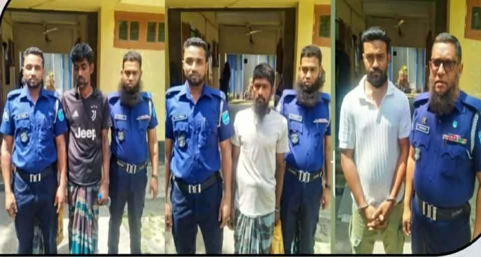 চরভদ্রাসনে ৩জন কে মাদকদ্রব্য আইনে মামলা: গ্রেফতারকৃতদের জেলহাজতে প্রেরণ