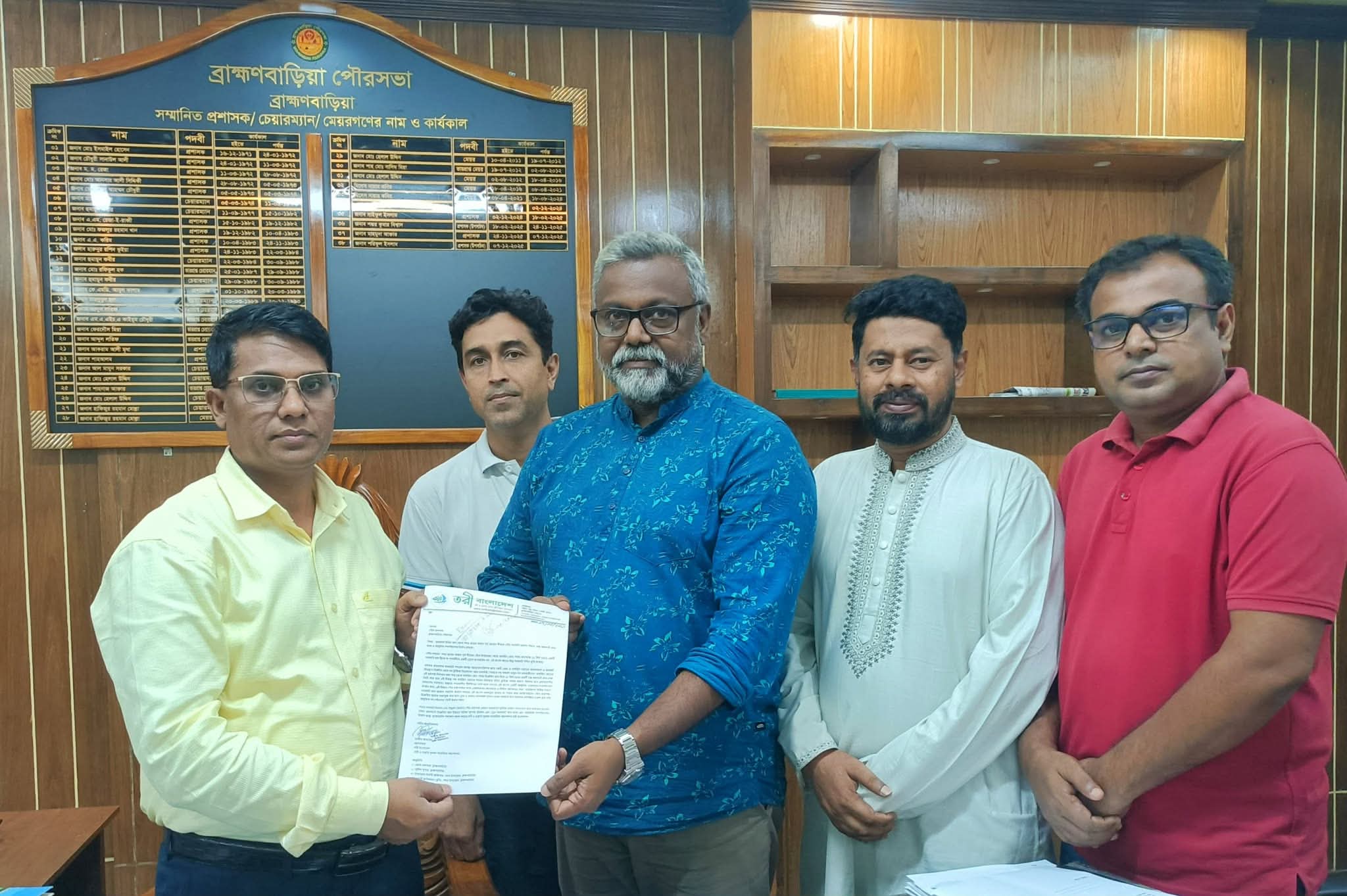 খালপাড়–মসজিদ রোডে নতুন সংযোগ সড়ক ও আধুনিক গণশৌচাগার নির্মাণে তরী বাংলাদেশের আবেদন