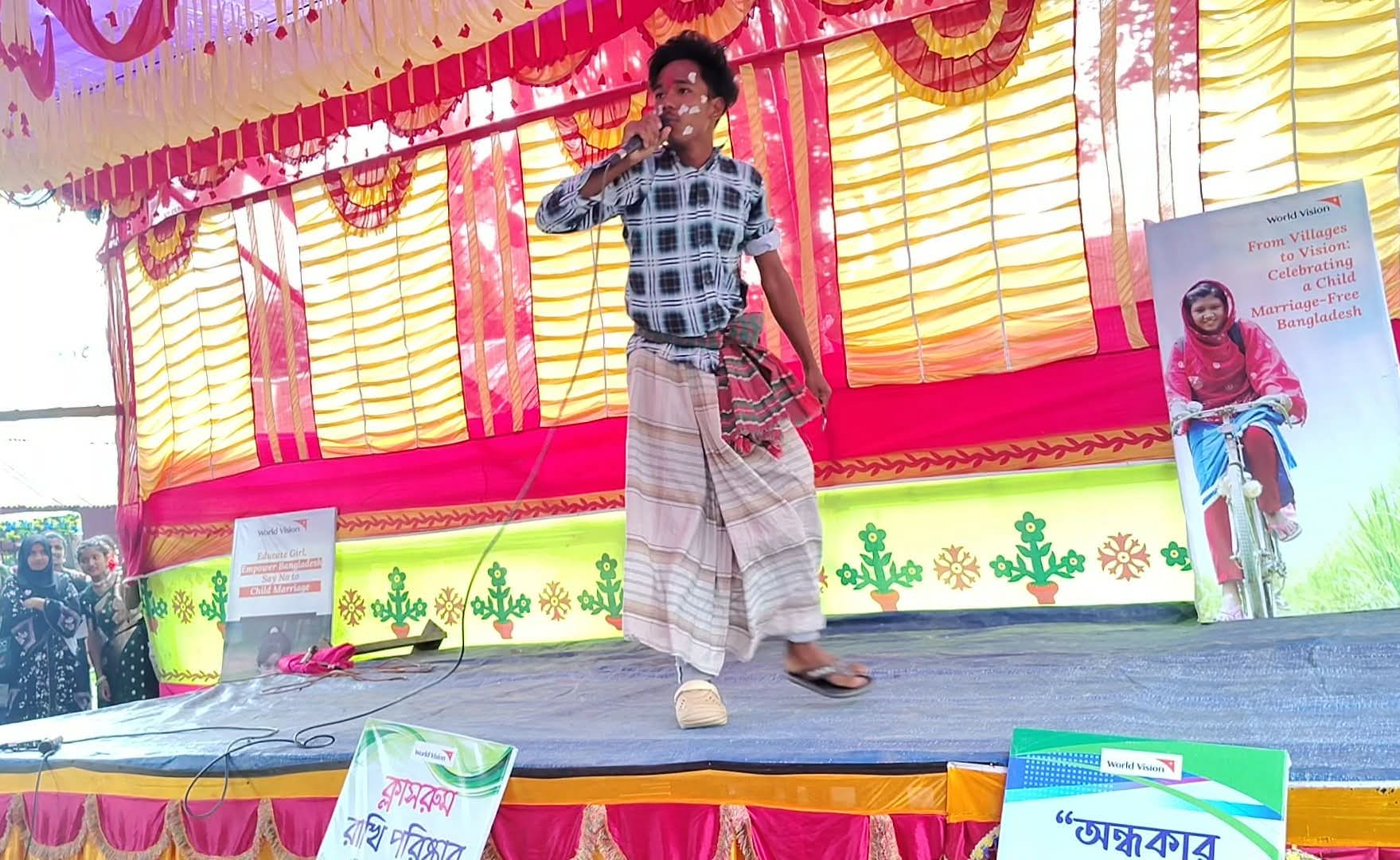 “শিকলে বাধা বন্যার স্বপ্ন” নাটিকায় উঠে এলো বাল্যবিবাহের ভয়াবহতা