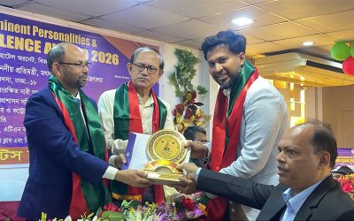 বাংলার ঐতিহ্য বিশ্বমঞ্চে, সম্মাননায় ভূষিত সাংবাদিক ফখরুল ইসলাম