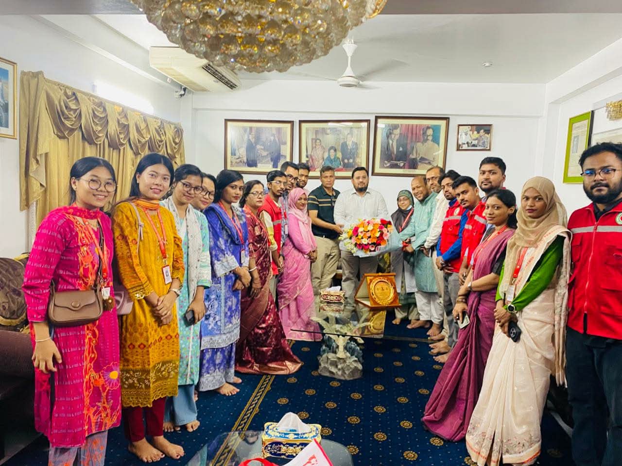 মানবিক সেবামূলক কার্যক্রমে রেড ক্রিসেন্টের সাথে আছে সরকার:- ভূমি প্রতিমন্ত্রী মীর হেলাল এমপি