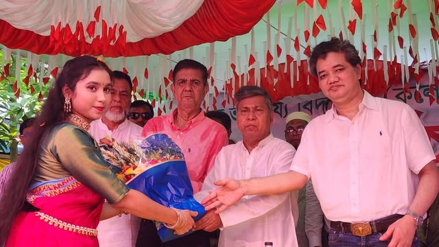 বিটঘর দানবীর মহেশচন্দ্র ভট্টাচার্য বিদ্যাপীঠে এম এ মান্নানকে সংবর্ধনা