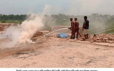 নিষেধাজ্ঞা অমান্য করে পুনরায় চালু: দেবিদ্বারে দুই অবৈধ ইটভাটায় ৩ লাখ টাকা জরিমানা