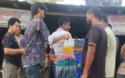 কোটচাঁদপুরে “অল বাংলাদেশ ব্লাড ডোনেট ফাইটার্স” এর উদ্যোগে শরবত বিতরণ