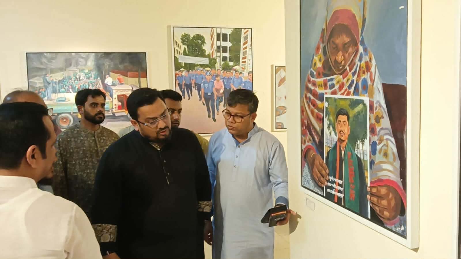 তরুণ শিল্পীদের তুলির আঁচড় আমাদের অদম্য সাহস ও আত্মত্যাগের ইতিহাস স্মরণ করিয়ে দেয়:- প্রতিমন্ত্রী ব্যারিস্টার মীর হেলাল
