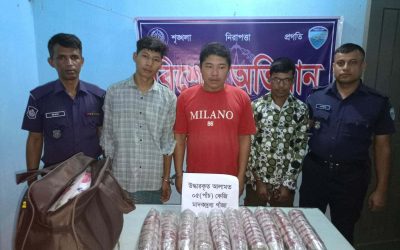 গুইমারায় ৫ কেজি গাঁজা ও সিএনজি উদ্ধার, আটক ৩
