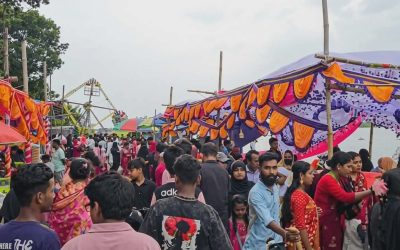 চরভদ্রাসনের এমপি ডাঙ্গী নদীর পাড়ে ঈদের আমেজ