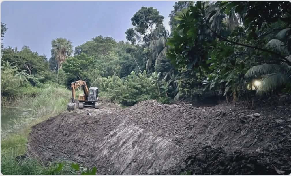 সদরপুর অর্পিত সম্পত্তির মাটি কাটার অপরাধে বাবু মোল্লা কে ভ্রাম্যমাণ আদালত ৫০ হাজার টাকা জরিমানা