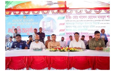 স্বচ্ছ লটারির মাধ্যমে ‘এডভোকেট হুমায়ূন কবীর পৌর সুপার মার্কেট’-এর ১৮২ দোকান বরাদ্দ সম্পন্ন
