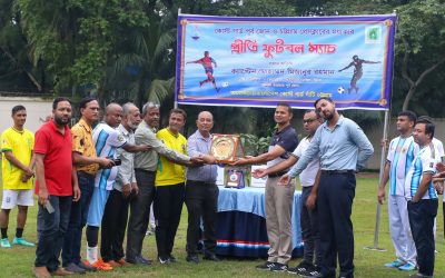 চট্টগ্রাম প্রেস ক্লাব ও কোস্টগার্ড পূর্ব জোনের প্রীতি ফুটবল ম্যাচ  অনুষ্ঠিত, ব্রাজিলকে ২-১ গোলে  হারিয়ে আর্জেন্টিনার জয়