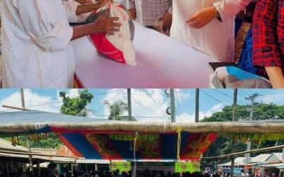 চরভদ্রাসন উপজেলায় ম্যাজিস্ট্রেট বাড়ি বাজার দুস্তদের মাঝে সামগ্রী বিতরণে শহিদুল ইসলাম এমপি