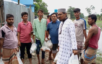দক্ষিণ চট্টগ্রামের বানভাসীদের পাশে বাংলাদেশ মফস্বল সাংবাদিক সোসাইটি