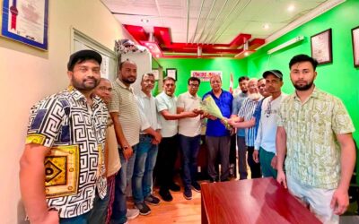 কানাডাতে সংবর্ধিত হলেন  মিশিগান ডেমোক্র্যাট নেতা মিনহাজ চৌধুরী