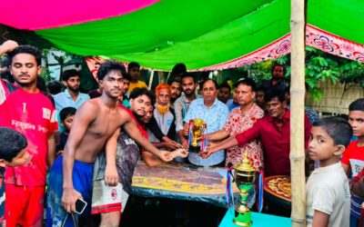 টাইব্রেকারে রোমাঞ্চকর জয়: চরহাজিগঞ্জে বেপারী ডাংগী স্পোর্টিং ক্লাবের ট্রফি জয়