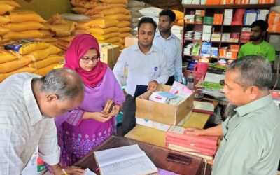 গোবিন্দপুরে ভ্রাম্যমাণ আদালতের অভিযান  দুই প্রতিষ্ঠানে ১৬ হাজার টাকা জরিমানা  লাইসেন্স না থাকা, অননুমোদিত ও মেয়াদোত্তীর্ণ ওষুধ রাখায় অর্থদণ্ড