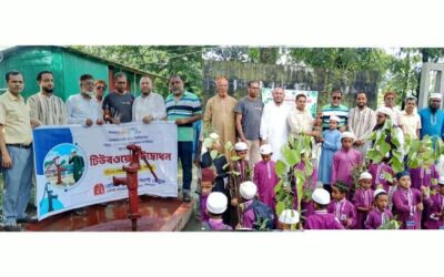 গোয়াইনঘাটে রোটারি ক্লাব অব সেন্ট্রাল সিলেট এর চারা বিতরণ,বৃক্ষরোপণ ও টিউবওেয়েল উদ্বোধন