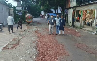 চরভদ্রাসনের মুক্তিযোদ্ধা কমপ্লেক্সের রাস্তা মেরামতে চরভদ্রাসন আধুনিক ডায়াগনস্টিক সেন্টার
